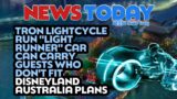 TRON Lightcycle Run "Light Runner" Car Can Carry Guests Who Don't Fit, Disneyland Australia Plans