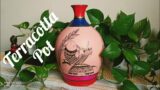 TerraCotta clay pots | Waste Clay Pot Painting Idea | DIY Flower Vase |How To Paint Terracotta Pots