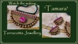 Terracotta Jewellery – 'Tamara' | Lotus | Watch the full process #paintedearthbyneha