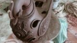 Terracotta ganesha murti | clay model sculpture | traibal murti | matii murti