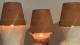 Terracotta heater $38 shortening candles