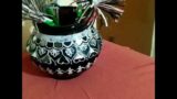 #Terracotta pot with warli painting #pot art with mirror work #short video #viral video 2022