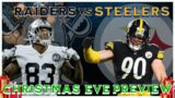 The Las Vegas Raiders Vs Pittsburgh Steelers Christmas Eve Preview
