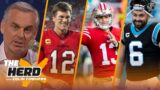 Tom Brady tired of Tampa, 49ers stick with Brock Purdy or sign Baker Mayfield? | NFL | THE HERD