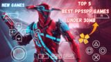 Top 5 Best PPSSPP Games Under 30MB Part-2 #Gaminguniverse