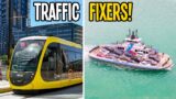 Traffic Solving with Trams, Ferries & Tea in Cities Skylines!