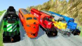 Trains vs DOWN OF DEATH in BeamNG.Drive