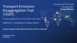 Transport Emissions Disaggregation Tool (TEDiT)