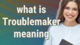 Troublemaker | meaning of Troublemaker