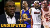 UNDISPUTED | Shannon RIPS Kevin Durant: 'I don't give a S–t' about being better than LeBron, Jordan