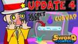 UPDATE 4 SWORD FIGHTERS SIMULATOR ROBLOX *SECRET CODE* ACTUALIZACION