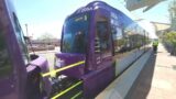 Valley Metro's new fleet of light rails from Downtown Tempe to Papago Park Center (Tempe) – HD