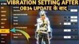 Vibration Setting Free Fire Max | Free Fire Vibration Setting | Free Fire Max New Settings