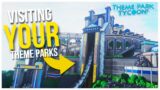 Visiting Your Theme Parks in Theme Park Tycoon 2!