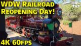 Walt Disney World Railroad Reopening Day 2022 – Both Sides – 2 Full Rides – 4K 60fps