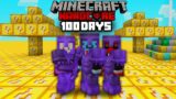 We Survived 100 Days on a LUCKY BLOCK in Minecraft Hardcore…