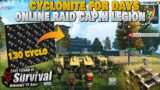 We got 130 cyclonite from CapH legion Cyclonite for days jump server protect Last Island of survival
