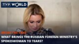 What brings the Russian Foreign Ministry's spokeswoman to tears? | Break the Fake | TVP World