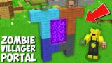 Where DOES THIS DOUBLE ZOMBIE VILLAGER PORTAL LEAD in Minecraft ? NEW SECRET PORTAL !