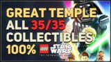 Yavin 4 Great Temple All Collectibles 100% LEGO Star Wars The Skywalker Saga