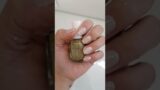 golden nuggets with marsmallow  base ESSIE REGULAR NAIL POLISH