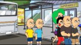 the troublemakers litter a pizza on the street and got Caillou arrested and gets grounded fullscreen