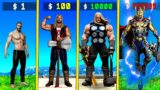 $1 THOR to $1,000,000,000 THOR in GTA 5