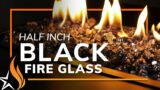 1/2" Black Reflective Broken Fire Glass | Starfire Designs