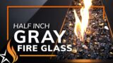1/2" Gray Reflective Broken Fire Glass | Starfire Designs