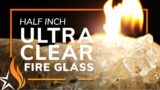 1/2" Ultra Clear Broken Fire Glass | Starfire Designs