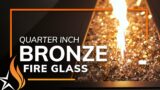 1/4" Bronze Reflective Broken Fire Glass | Starfire Designs