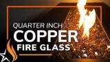 1/4" Copper Reflective Broken Fire Glass | Starfire Designs