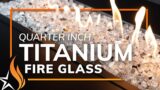 1/4" Titanium Reflective Broken Fire Glass | Starfire Designs