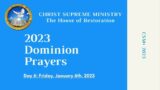 2023 Dominion Prayers – Day 6