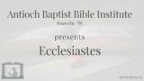 ABBI – The Book of Ecclesiastes (Week 2)