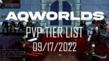 =AQWorlds= PvP Tier List (09/17/2022)