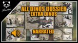 All Dinos Dossier – Narrated By Madeleine Madden – All Extra Dinos | ARK: Survival Evolved