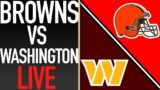 BROWNS VS  WASHINGTON COMMANDERS WEEK 17 LIVE WATCH PARTY