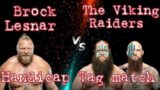 Battle of the Vikings: Brock Lesnar vs Viking Raiders handicap Match #wwe #gaming #epic #wrestling