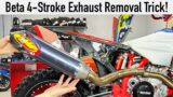 Beta 4-Stroke Exhaust Removal Trick! Save the frustration & broken exhaust!