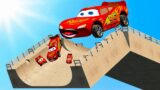 Big & Small Lighting Mcqueen with Monster Mcqueen vs DOWN OF DEATH in BeamNG.Drive
