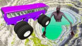 Cars & Buses vs Leap Of Death Jumps #6 | BeamNG Drive