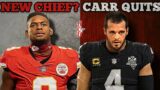 Chiefs Sign NEW LB & Derek Carr LEAVES Raiders After Getting Benched! | Kelce Blames Andy Reid