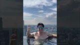Chilling at the Marina Bay Sands Infinity Pool in Singapore!