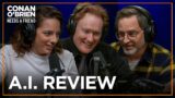 Conan Reacts To An A.I.’s Review Of The Podcast | Conan O’Brien Needs a Friend