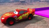 DOWN OF DEATH vs Lightning McQueen vs and Small Pixar Cars in BEAMNG DRIVE