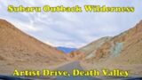 Driving Subaru Outback Wilderness on Artists Drive in Death Valley
