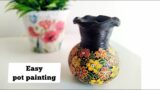 Easy pot painting idea/ pot painting/ Terracotta pot painting