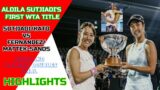 FINAL Sutjiadi/Kato VS Fernandez/Mattek-Sands| Sutjiadi's First WTA Title ASB Classic WOMENS DOUBLES