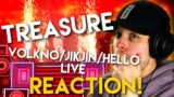 FIRST REACTION TO TREASURE VolKno+JIKJIN+HELLO Live!